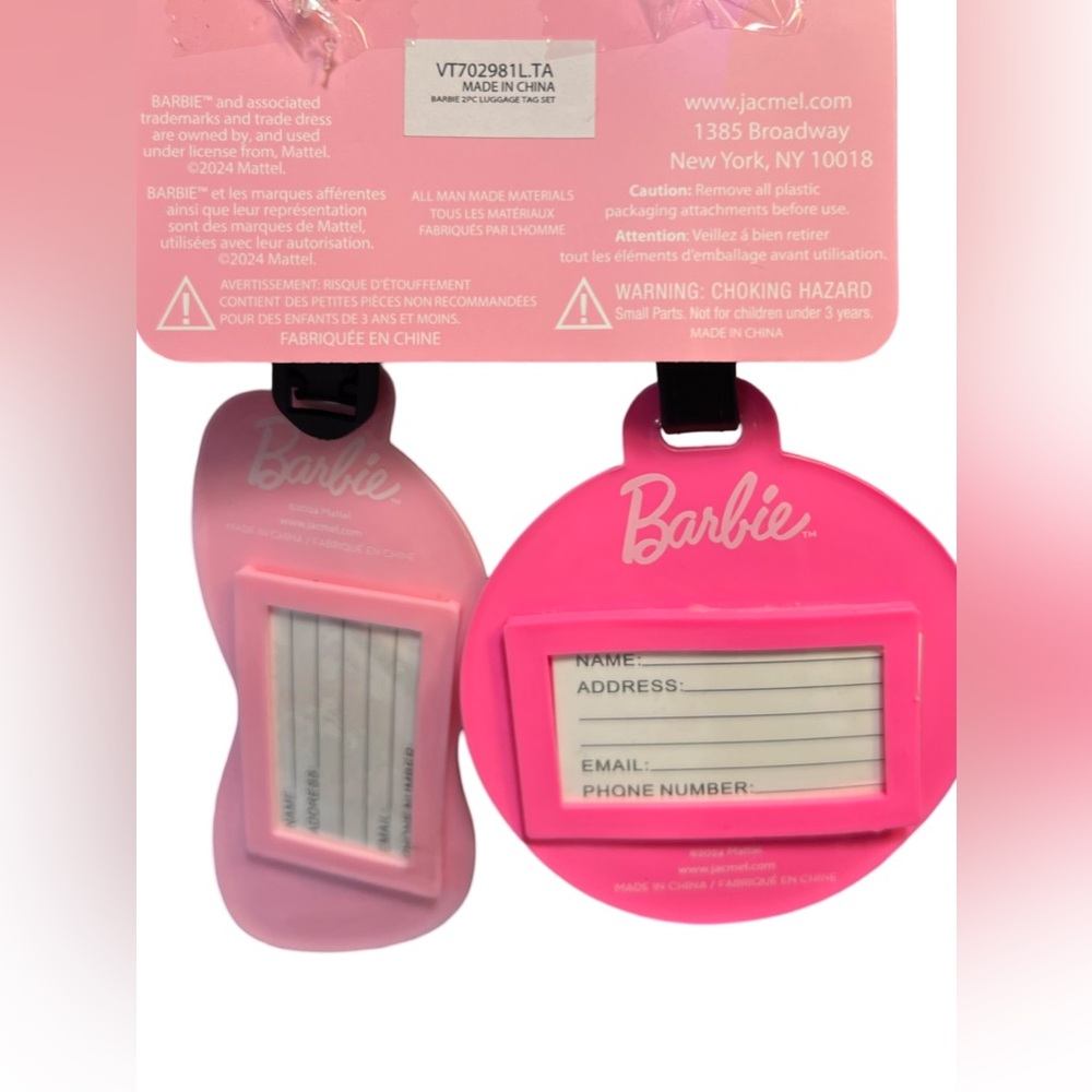 Barbie by Mattel Travel Bundle NWT Foam Neck Pillow & Sleep Mask Tags & Tumbler - Picture 5 of 10